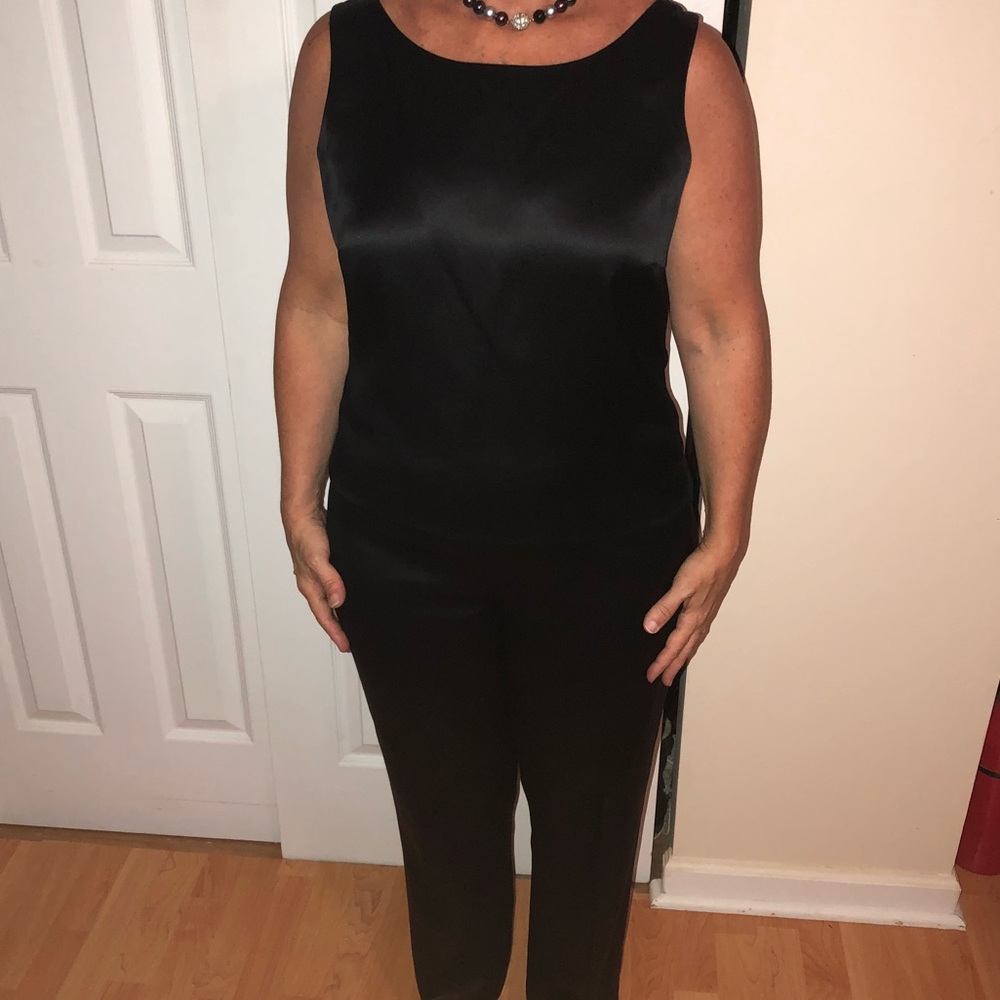 Black Pant Set + Sleeveless Top